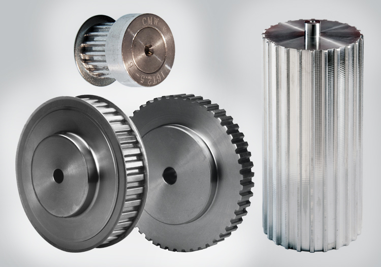 Poulies + Barreaux Synchrones, Aluminium, Métrique